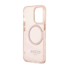 Guess Gold Outline Translucent MagSafe - Etui iPhone 13 Pro (różowy)