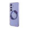 Guess IML Flowers Wreath MagSafe - Etui Samsung Galaxy S24 (fioletowy)