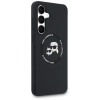 Karl Lagerfeld Silicone Karl & Choupette Heads MagSafe - Etui Samsung Galaxy S25 FE (czarny)