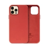 Crong Essential Cover - Etui ze skóry ekologicznej iPhone 12 Pro Max (czerwony)