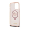 Hello Kitty Ring Stand Glitter Electrop Logo MagSafe - Etui iPhone 15 Pro Max (różowy)