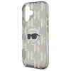 Karl Lagerfeld IML Karl Head Electroplated - Etui iPhone 16 (czarny)