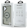 Karl Lagerfeld IML Metal Karl Head MagSafe - Etui iPhone 16 Plus (czarny)