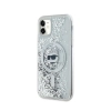 Karl Lagerfeld Liquid Glitter Choupette Head MagSafe - Etui iPhone 11 (przezroczysty)