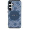 Guess 4G Round Patch Classic Logo MagSafe - Etui do Samsung Galaxy S25 (niebieski)