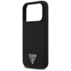Guess Silicone Triangle Logo MagSafe - Etui iPhone 17 Pro (czarny)