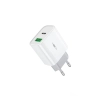 WEKOME WP-U53 Maxspeed - Ładowarka sieciowa USB-C PD 20W & USB-A QC3.0 18W Fast Charger (Biały)