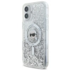 Karl Lagerfeld Liquid Glitter Karl Head MagSafe - Etui iPhone 16 Plus (przezroczysty)