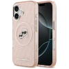 Karl Lagerfeld IML Glitter Karl & Choupette Heads Logo MagSafe - Etui iPhone 17 (różowy)