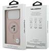 Karl Lagerfeld Silicone Karl & Choupette Ring MagSafe - Etui iPhone 17 Pro Max (różowy)