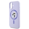 Karl Lagerfeld Silicone Karl & Choupette Ring MagSafe - Etui iPhone 16 Plus (fioletowy)