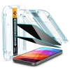 Spigen GLAS.TR EZ FIT Privacy 2-Pack - Szkło hartowane z filtrem prywatyzującym do iPhone 15 Pro Max 2 szt