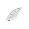Crong MagSpot Power Bank - Bezprzewodowy power bank ultra slim z MagSafe 5000mAh, USB-C 20W PD (biały)