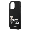 Karl Lagerfeld Slilicone Karl & Choupette - Etui iPhone 13 Pro (czarny)
