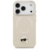 Karl Lagerfeld Karl Pin MagSafe - Etui iPhone 17 Pro Max (beżowy)