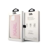 Karl Lagerfeld 3D Rubber Glitter Logo - Etui iPhone 15 (różowy)