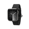 Crong Eclipse - Skórzany pasek magnetyczny Apple Watch 42/44/45/49 mm (czarny)