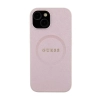 Guess Saffiano MagSafe - Etui iPhone 15 Plus (różowy)