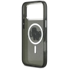 Karl Lagerfeld IML Glitter Karl & Choupette Sketch Logo MagSafe - Etui iPhone 17 Pro Max (czarny)