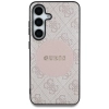 Guess 4G Round Patch Classic Logo MagSafe - Etui do Samsung Galaxy S25 (różowy)