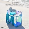 Case-Mate Large Travel Tote Bag - Wodoodporna torba na ramię z etui na telefon (Emerald Blue Soap Bubble)