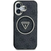 Guess IML Metal Glitter 4G Circle Triangle MagSafe - Etui do iPhone 16 (czarny)