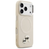 Karl Lagerfeld Karl & Choupette Pins MagSafe - Etui iPhone 17 Pro Max (beżowy)