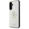 Guess Grained Big 4G Logo Small Classic Logo - Etui do Samsung Galaxy A56 5G (beżowy)