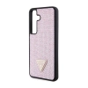 Guess Rhinestone Triangle - Etui Samsung Galaxy S24 (różowy)