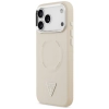 Guess Triangle Logo MagSafe - Etui iPhone 17 Pro Max (beżowy)