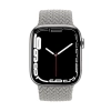 Crong Wave Band - Pleciony pasek do Apple Watch 38/40/41 mm (jasny szary)