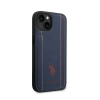 US Polo Assn Leather Stitch - Etui iPhone 14 (granatowy)