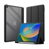 Crong PrimeFolio - Etui iPad 10.2” (2021-2019) z podstawką i schowkiem na Apple Pencil (czarny/przezroczysty)