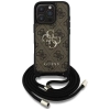 Guess 4G Big Logo Cord Strap Crossbody - Etui do iPhone 16 Pro (brązowy)