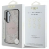 Guess 4G Round Patch Classic Logo MagSafe - Etui do Samsung Galaxy S25 (różowy)