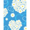 Nexgen Skins - Zestaw skórek na obudowę z efektem 3D iPad 2/3/4 (Hearts and Daisies 3D)