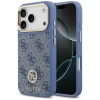 Guess 4G Strass Logo MagSafe - Etui iPhone 17 Pro (niebieski)