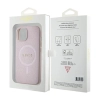 Guess Saffiano MagSafe - Etui iPhone 15 Plus (różowy)
