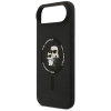 Karl Lagerfeld Silicone Karl & Choupette Ring MagSafe - Etui iPhone Air (czarny)