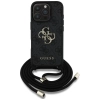 Guess 4G Big Logo Cord Strap Crossbody - Etui do iPhone 16 Pro (czarny)