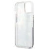 Guess Liquid Glitter Flower - Etui iPhone 13 mini (niebieski)