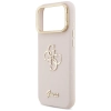 Guess Grained Big 4G & Stand Camera - Etui iPhone 17 Pro Max (różowy)