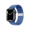 Crong Wave Band - Pleciony pasek do Apple Watch 42/44/45/49 mm (niebieski)