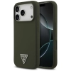 Guess Silicone Triangle Logo MagSafe - Etui iPhone 17 Pro (khaki)