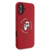 Karl Lagerfeld Silicone Karl & Choupette Ring MagSafe - Etui iPhone 16 Plus (czerwony)
