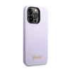 Guess Silicone Vintage - Etui iPhone 14 Pro (fioletowy)