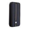 BMW Booktype Leather Stamp Blue Lines - Etui iPhone 14 Pro Max (czarny)