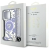 Guess Palm Trees Triangle Pearl Strap MagSafe - Etui do iPhone 16 Pro (fioletowy)