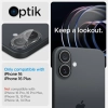 Spigen Optik GLAS.TR Camera Protector 2-Pack - Szkło ochronne na obiektyw do iPhone 16 / 16 Plus (2 szt) (Przezroczysty)