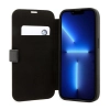 BMW Booktype Leather Stamp Blue Lines - Etui iPhone 14 Pro Max (czarny)